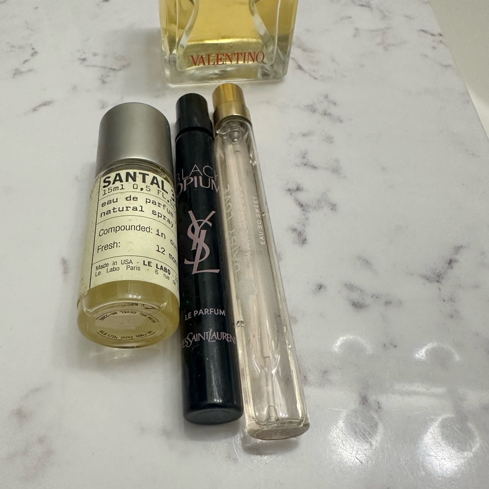 Santal, Valentino, YSL, Marc Jacob’s perfume bundle